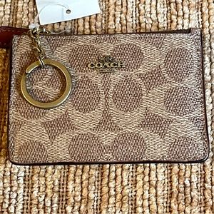 COACH Mini Skinny ID Case in Signature Canvas